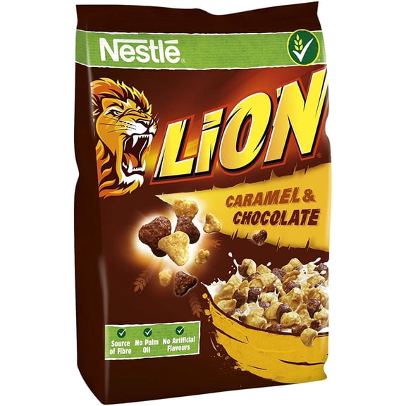 Nestle Lion Wholegrain Caramel & Chocolate Cereal (500g/17.63oz)