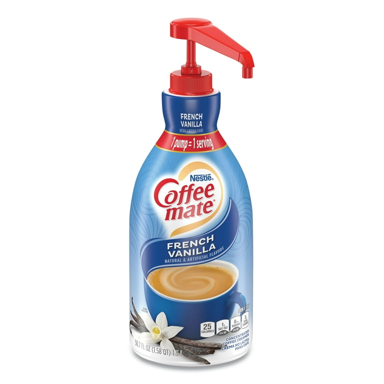 Liquid Coffee Creamer, French Vanilla, 1500mL Pump Bottle Liquid Coffee Creamer, French Vanilla, 1500mL Pump Bottle