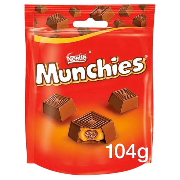 Nestle Munchies Milk Chocolate & Caramel Pouch  104g (1 Bag)