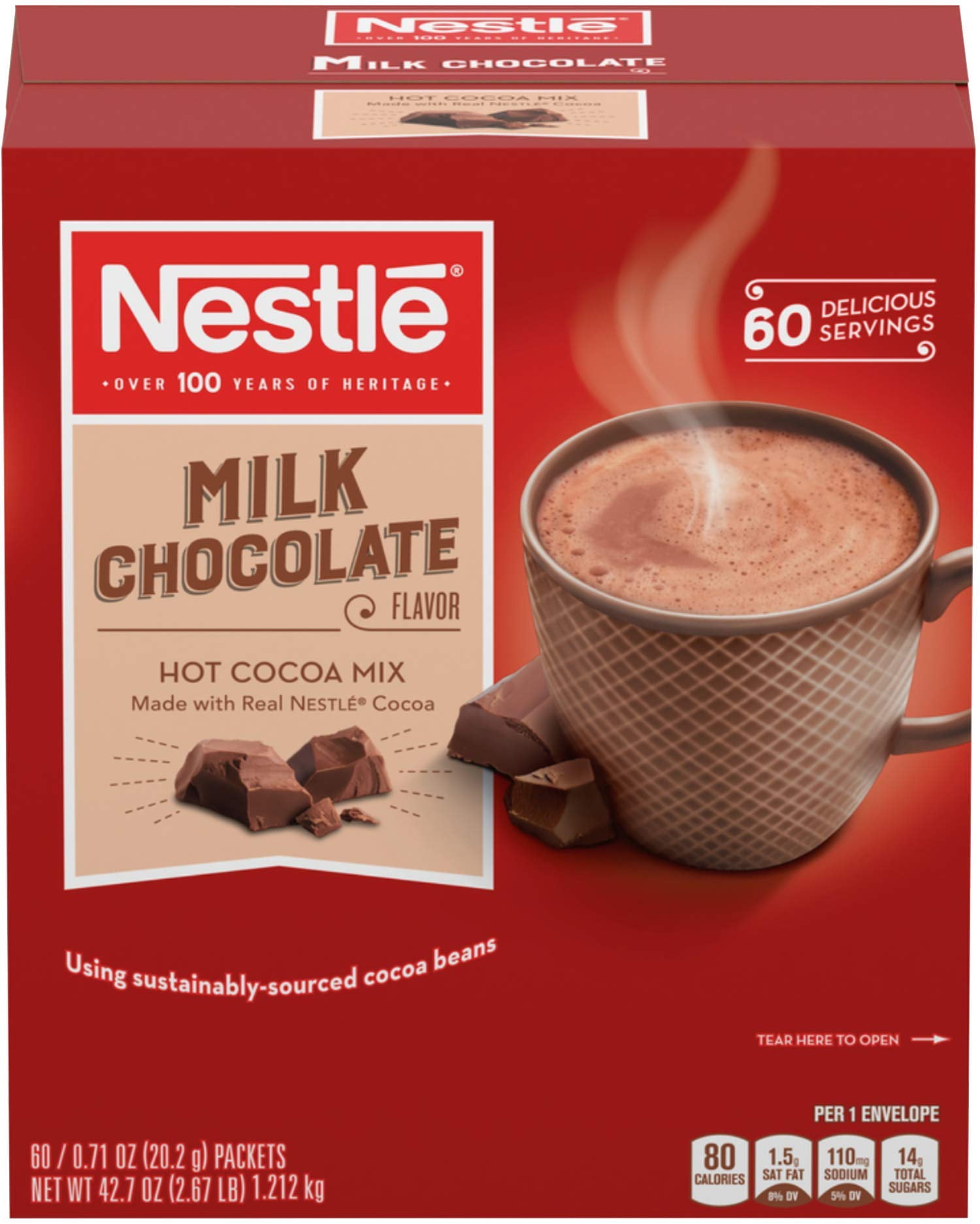 Nestle®, NES26791, Milk Chocolate Single-Serve Hot Chocolate