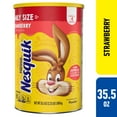 thumbnail image 1 of Nestle Nesquik Strawberry Flavor Powder Drink Mix, 35.5 oz, 1 of 10