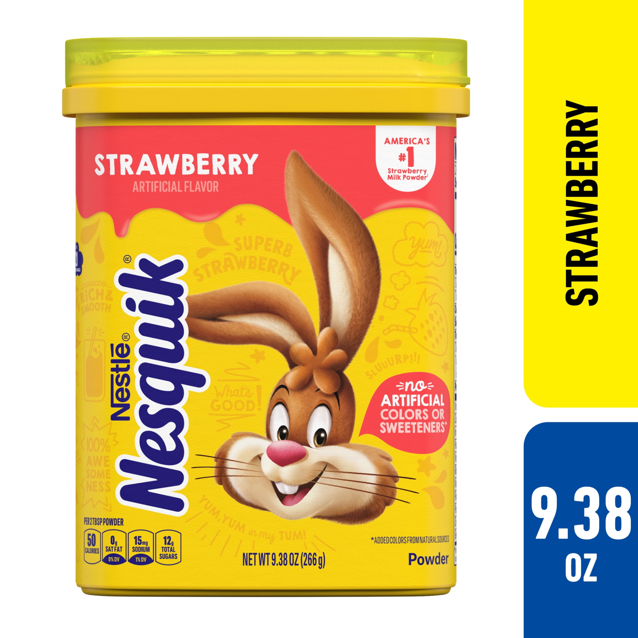 Nestle Nesquik Strawberry Flavor Powder Drink Mix, 9.38 oz