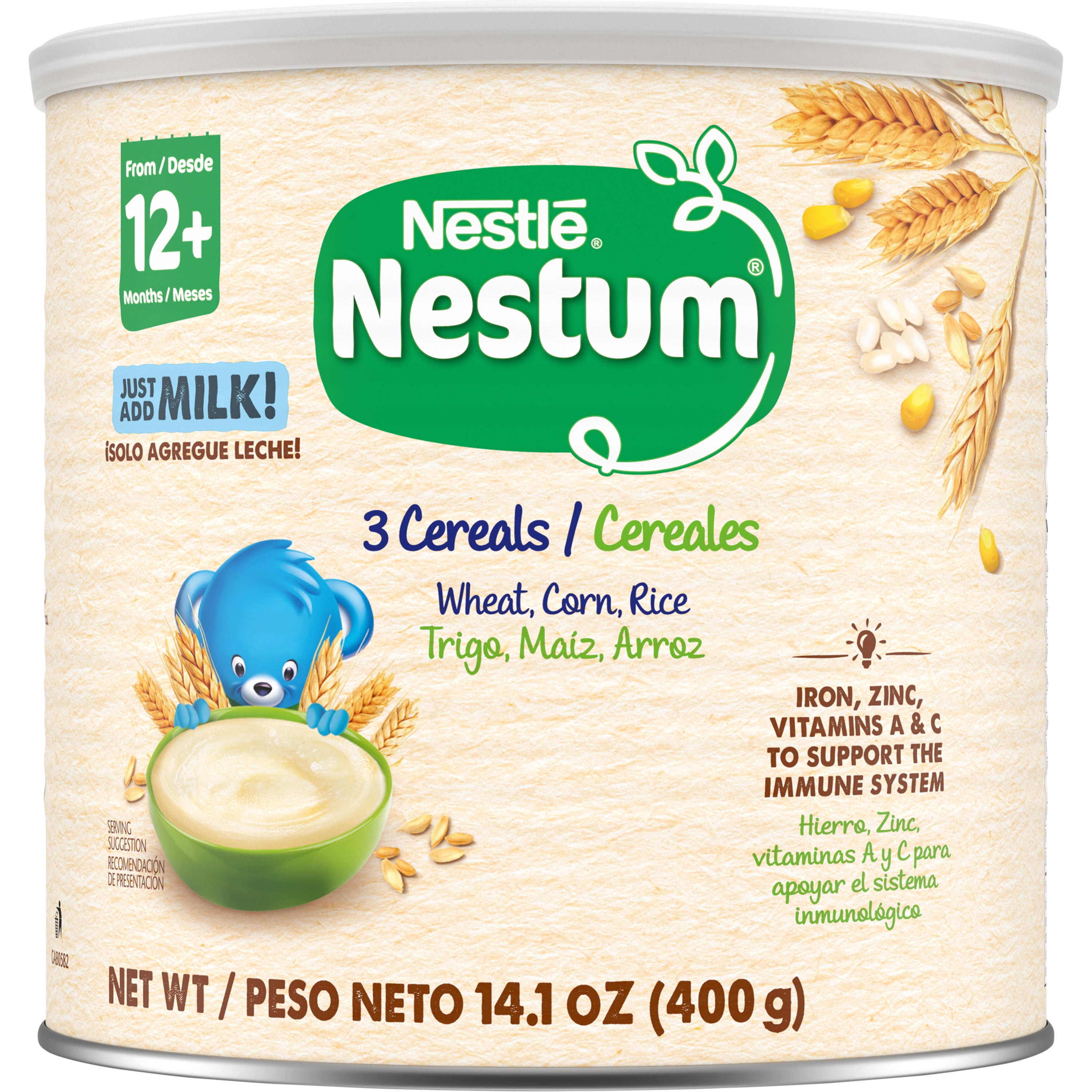 Nestle Nestum, Baby Cereal, 3 Cereals, 14.1 Ounce