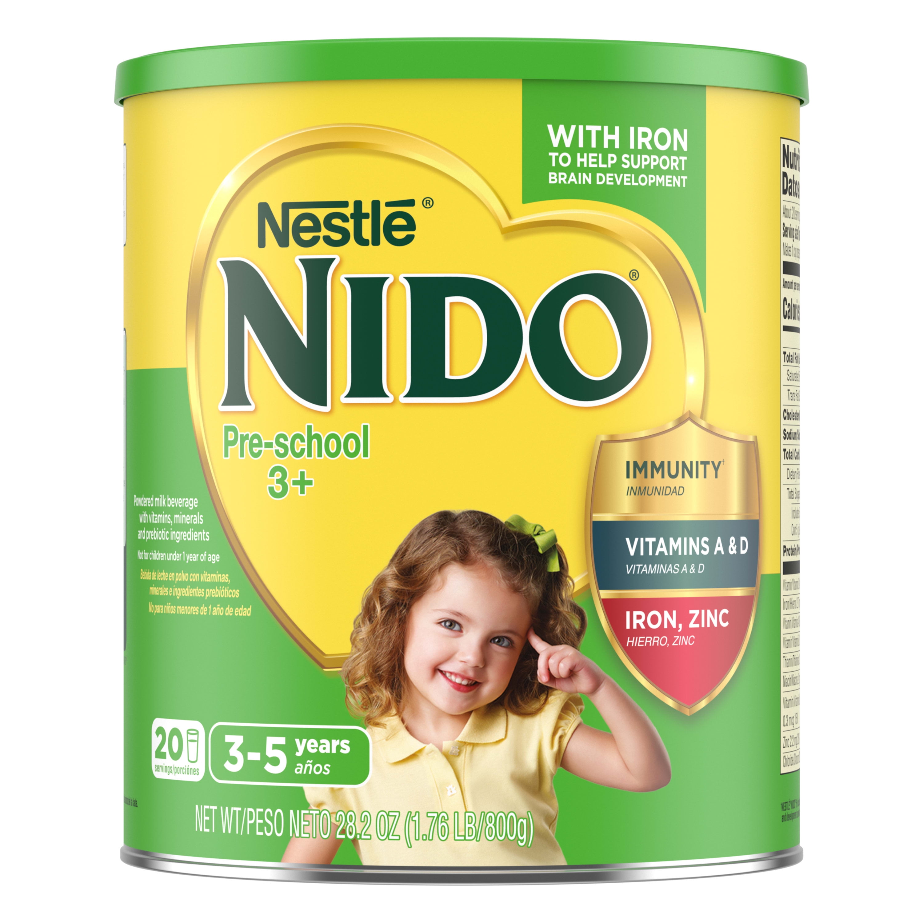Nido Powdered Milk Beverage, Pre-School 3+ - 28.2 oz