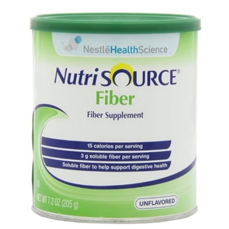 Nestle Nutrisource Fiber Fiber Supplement Unflavored 7.2 oz. Canister
