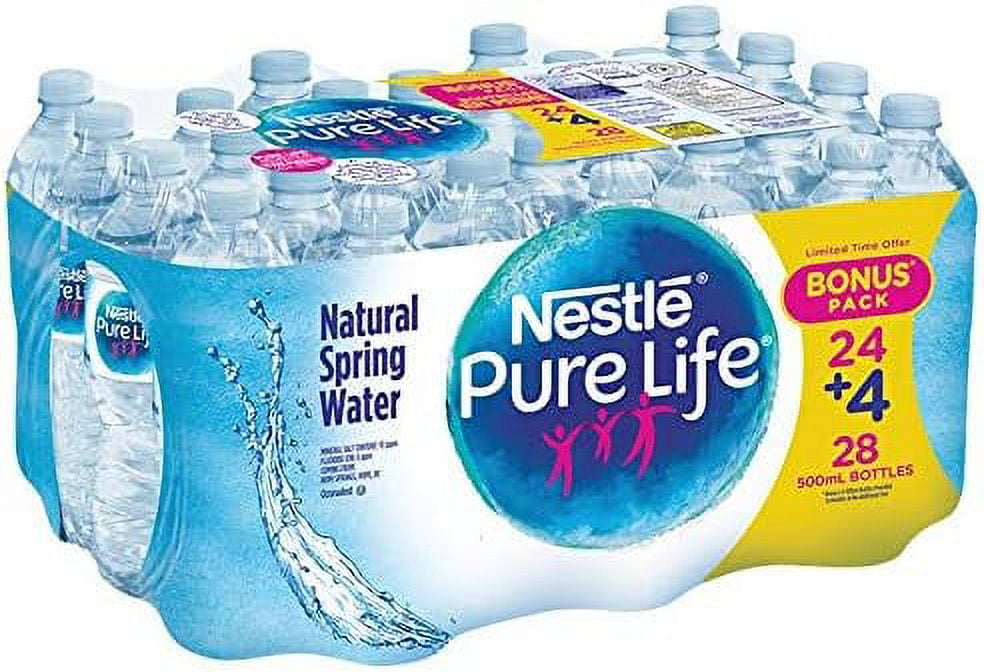Nestle Pure Life 100% Natural Spring Water 28 Count, 500ml
