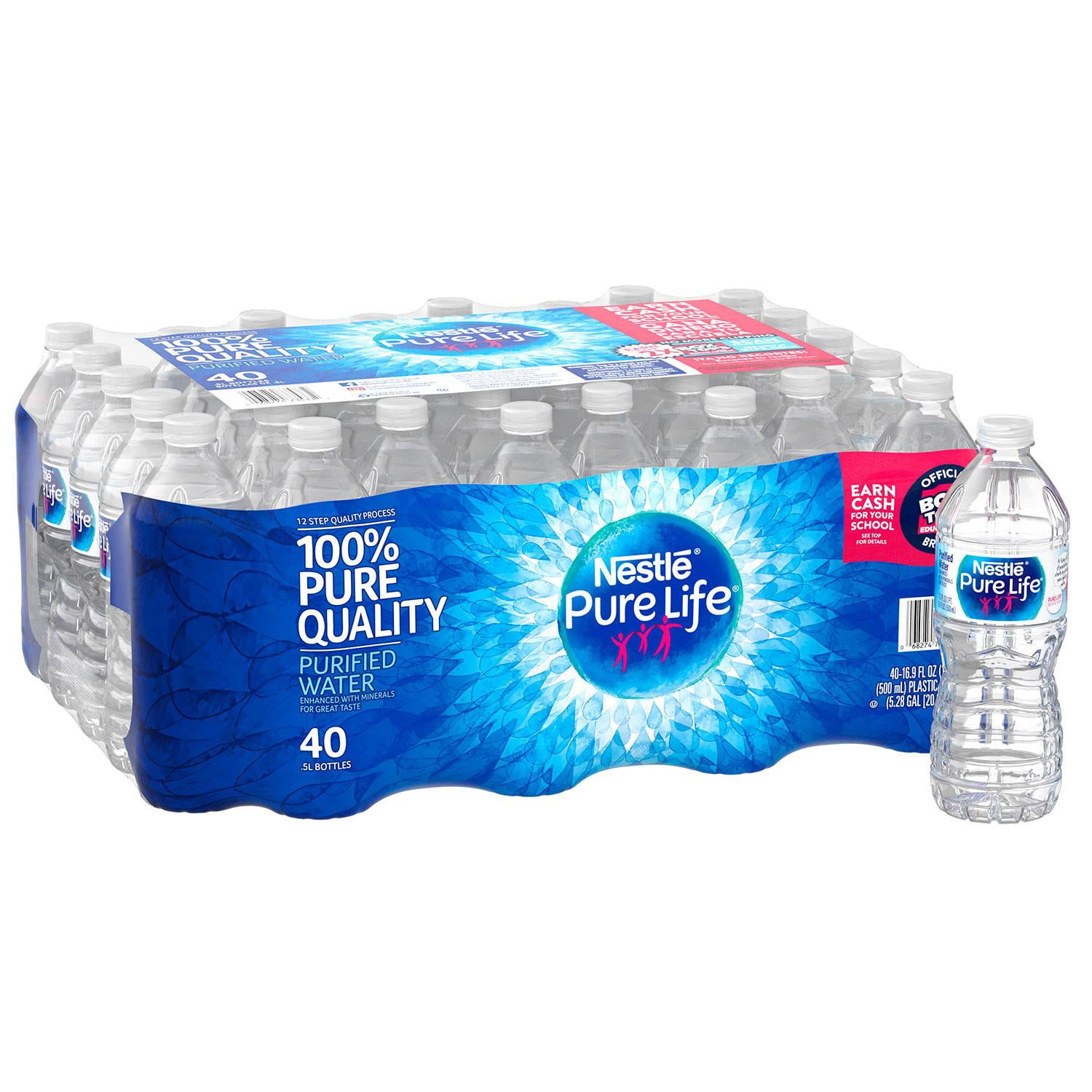 True Clear Purified Bottled Water 8 fl oz. Bottles TC54595