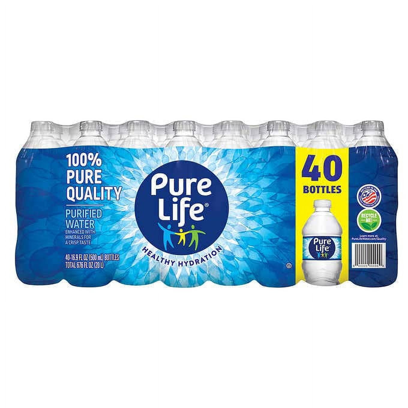 Nestle - Pure Life, Agua Purificada, 676 fl oz (16.9oz / 40 paq)