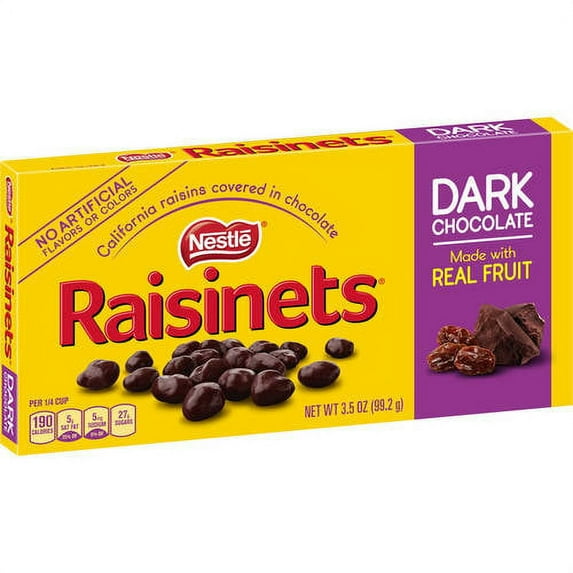 Nestle Raisinets Dark Chocolate with Covered Raisins, 3.5 Oz.
