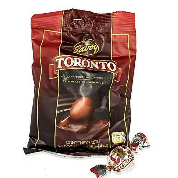 Nestle Savoy Toronto Avellana Cubierta con Chocolate (Chocolate Covered Hazelnut) 125g containing 14 pieces, 3 Pack
