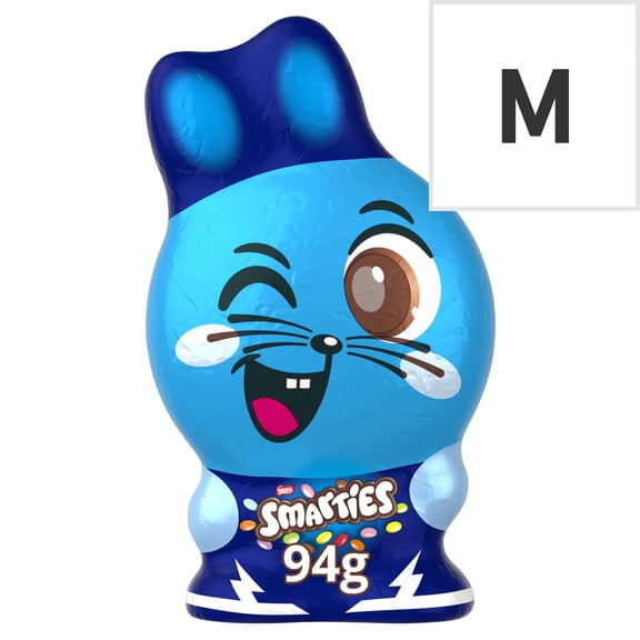 Smarties Bunny Milk Chocolate Hollow Figure 94G, Imported from Britain