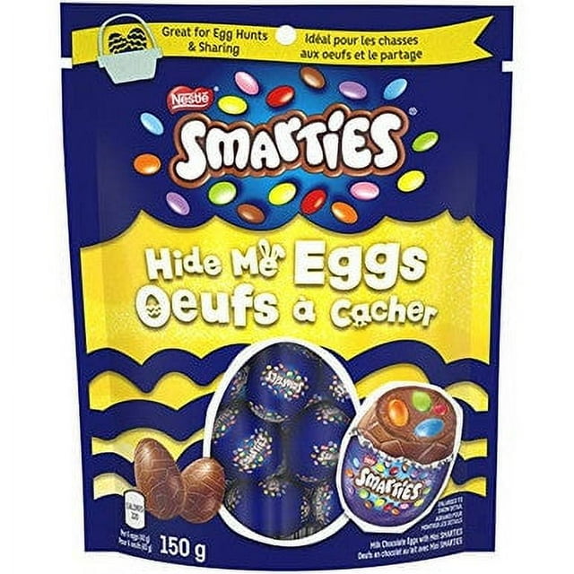 Nestle Smarties Easter Hide Me Chocolate Eggs, 150g/5.3oz.(Imported