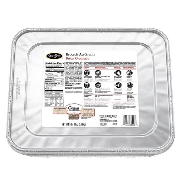 Nestle Stouffers Broccoli Au Gratin, 96 Ounce - 4 per case.