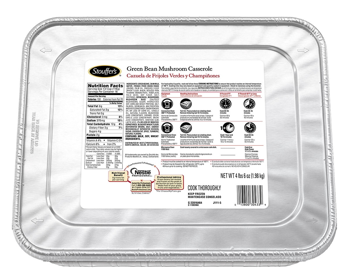 Nestle Stouffers Green Bean Mushroom Casserole, 70 Ounce - 4 per case.