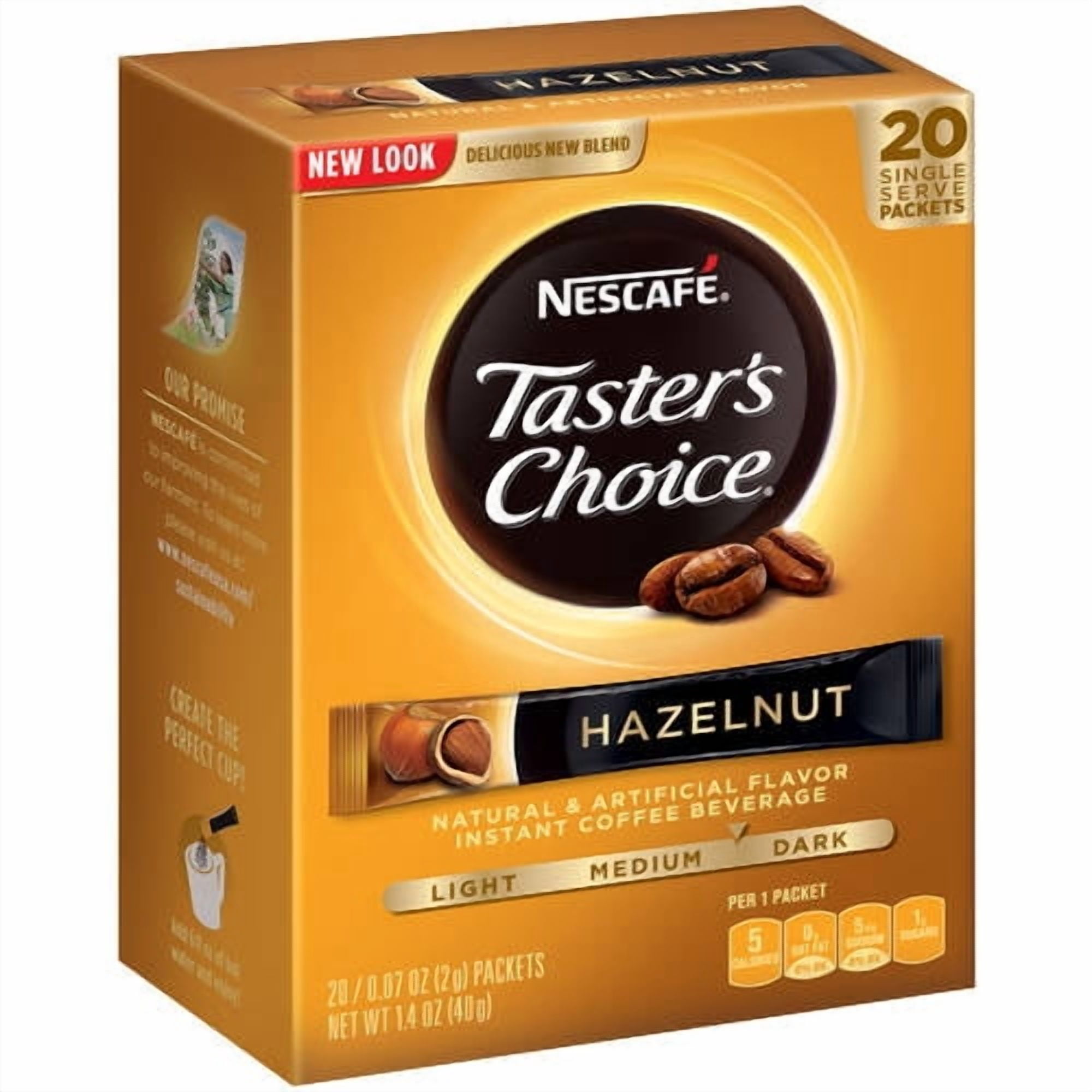 Nestle Tasters Choice  Coffee Beverage, 20 ea