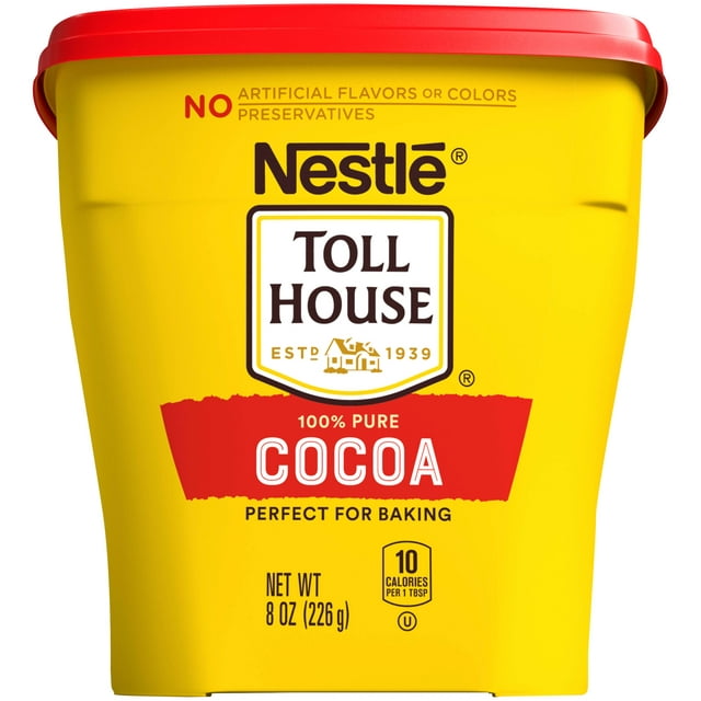 Nestle Toll House 100% Pure Cocoa, Deep Chocolate Flavor Poweder, 8 oz Box