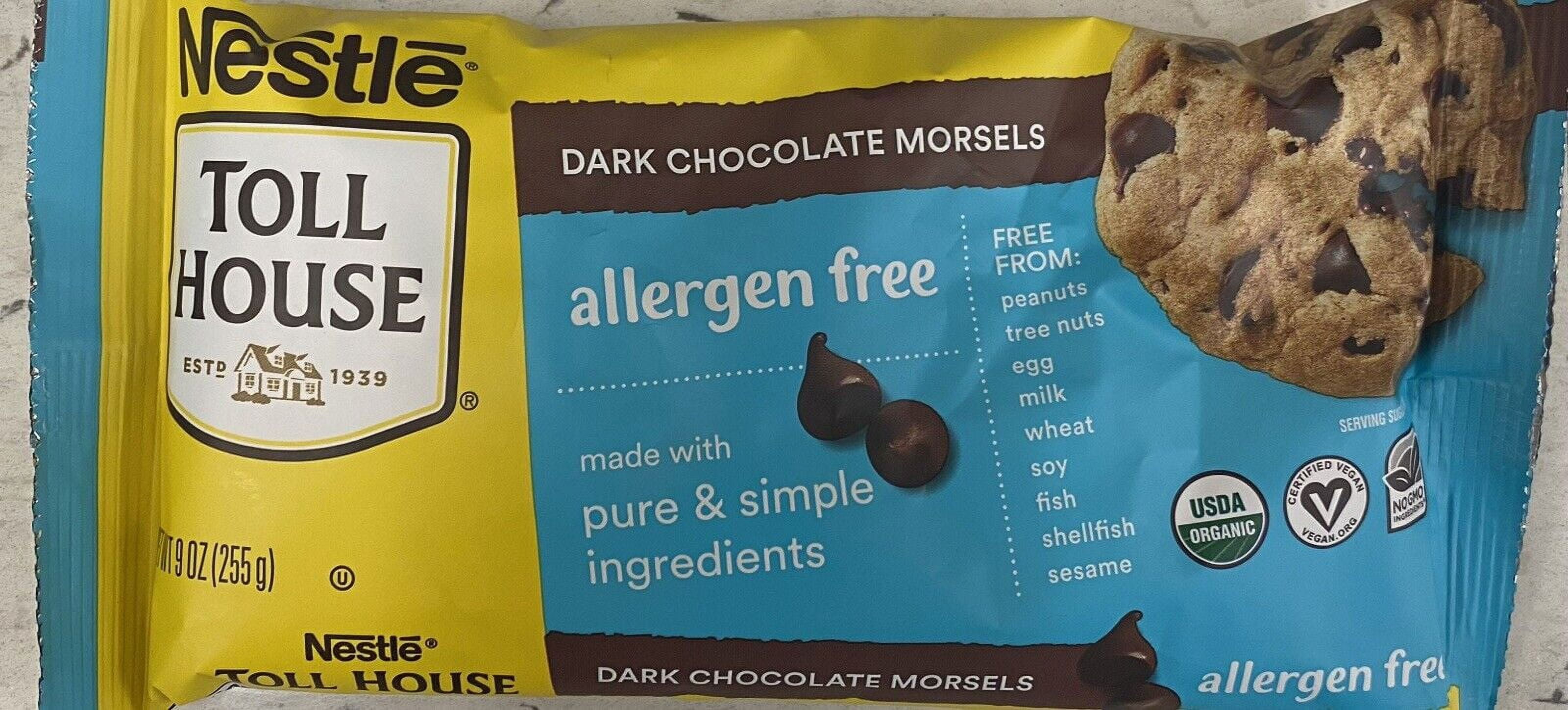 Nestle Toll House ALLERGEN FREE DARK CHOCOLATE Morsels Baking Chips 9 Nestle Toll House ALLERGEN FREE DARK CHOCOLATE Morsels Baking Chips 9