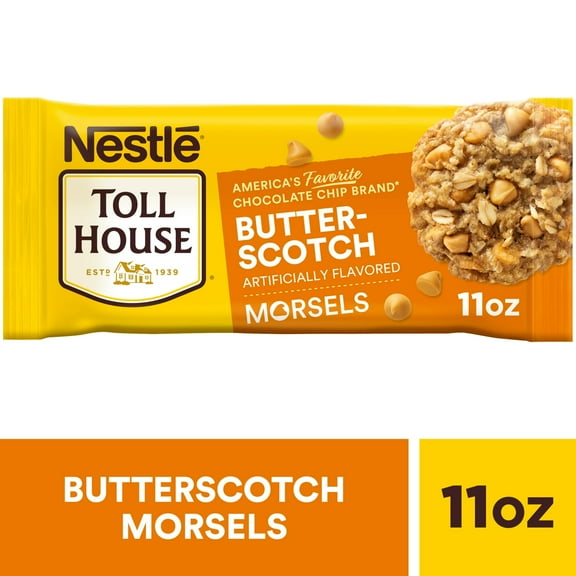 Nestle Toll House Butterscotch Baking Chips, Morsels, 11 oz Bag pack of 2