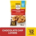 thumbnail image 1 of Nestle Toll House Chocolate Chip Lovers Ready to Bake Cookie Dough for Valentine Treats, Makes 12 Cookies, 16 oz, 1 of 8