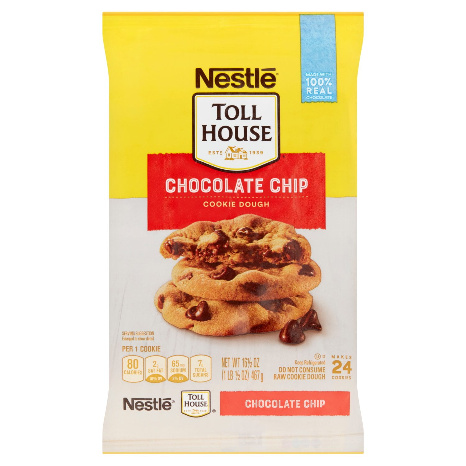 Nestle Toll House Cookie Dough Chocolate Chip 16.5 oz