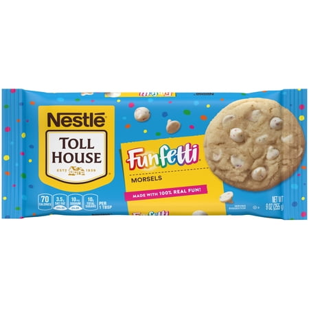 Nestle Toll House Funfetti Baking Chips, Morsels, 9 oz Bag