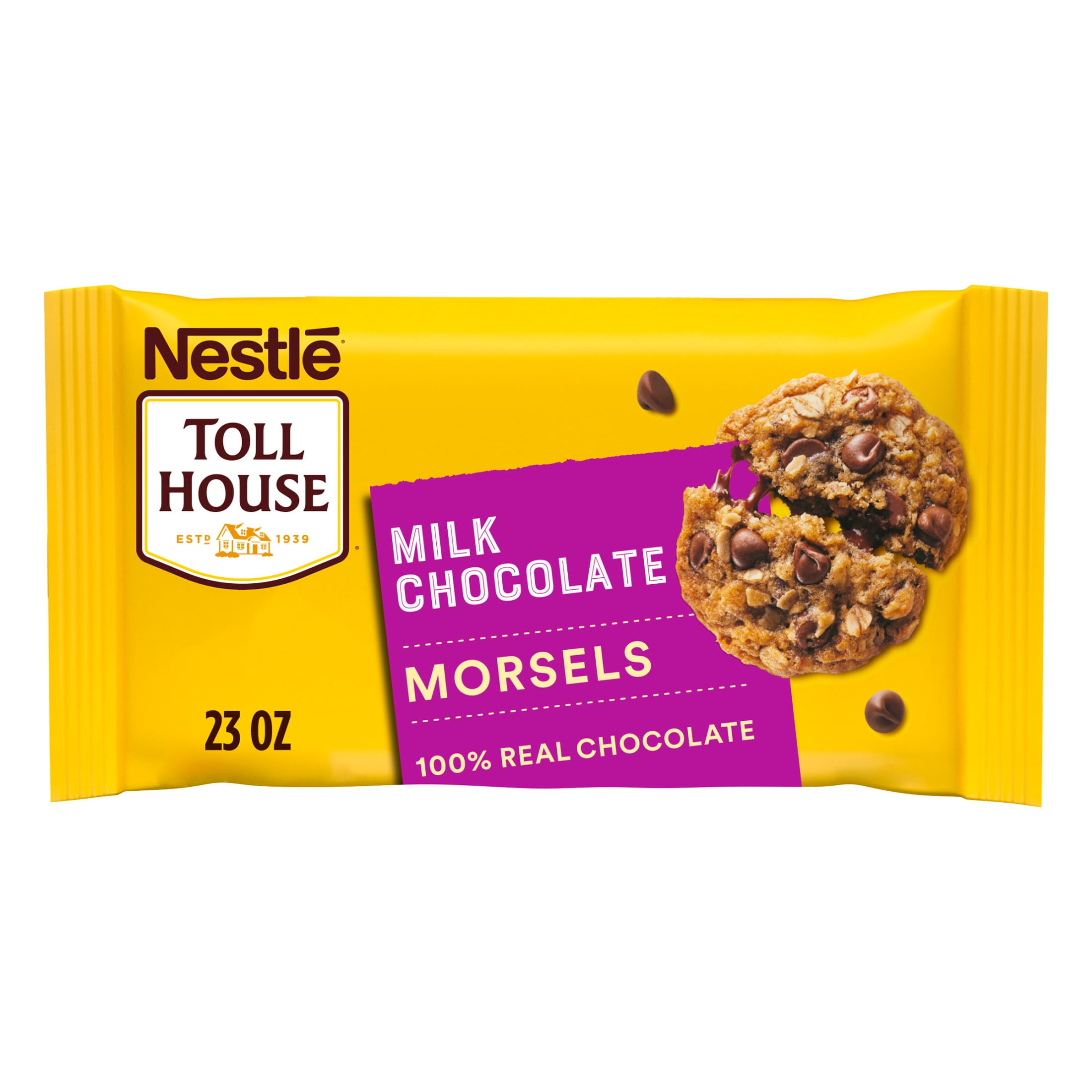 Nestle Toll House Milk Chocolate Regular Baking Chips, 23 oz Bag