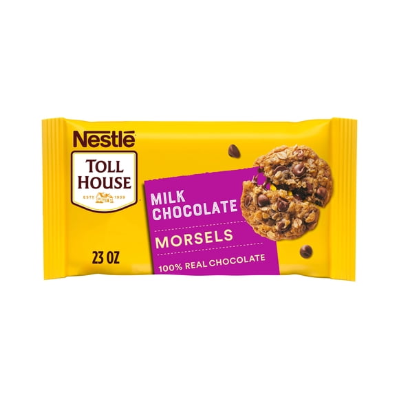 Nestle Toll House Milk Chocolate Regular Baking Chips, 23 oz Bag