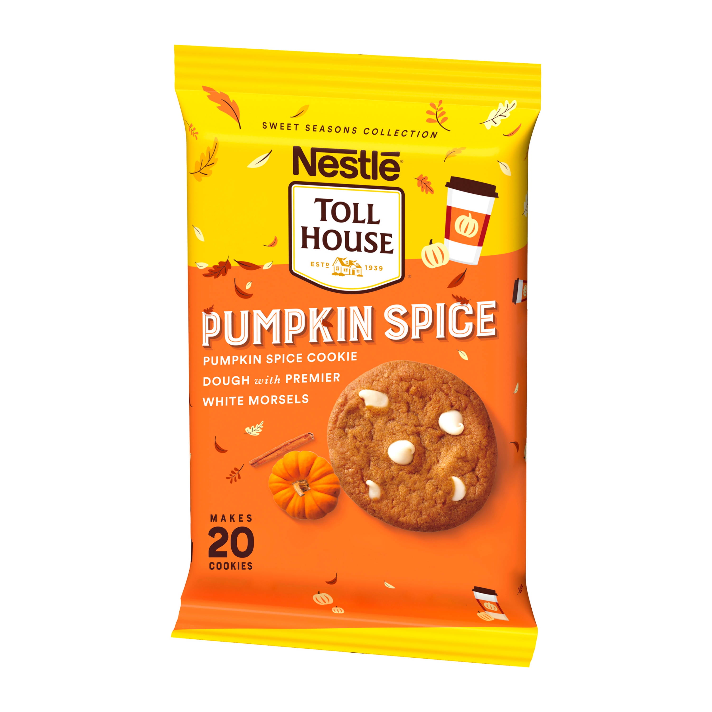 Nestle Toll House Pumpkin Spice Refrigerated Cookie Dough, 14 oz