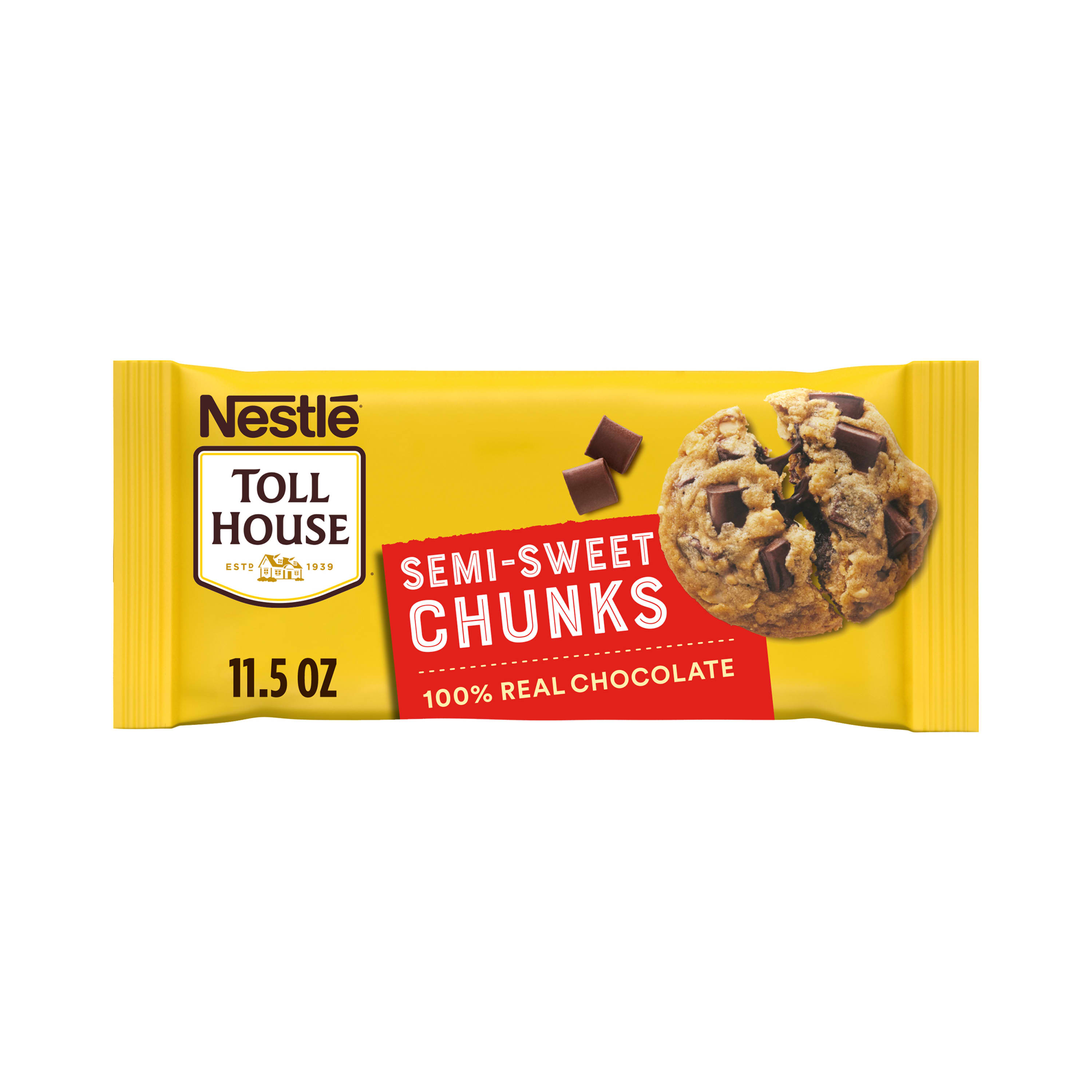 Nestle Toll House Semi Sweet Chocolate Chips, Big Size Chunks, 11.5 oz Bag - image 1 of 10