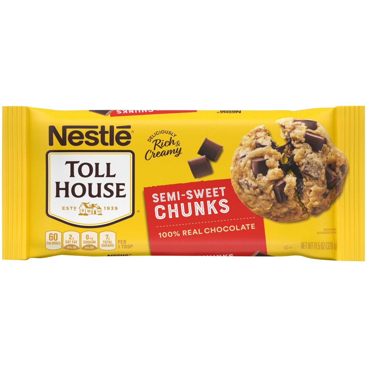 Nestle Toll House Semi Sweet Chocolate Chunks - 11.5 oz Packaging may vary