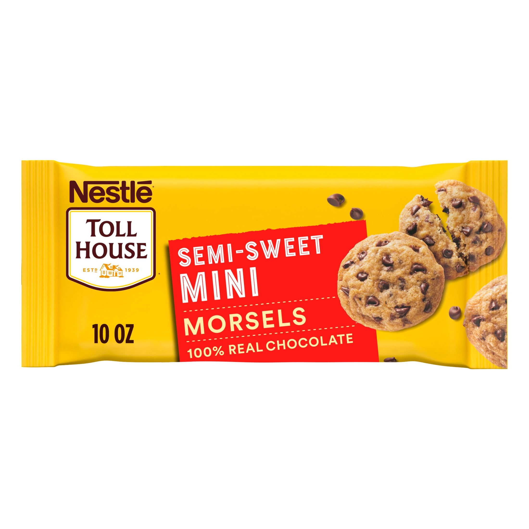 Nestle Toll House Semi Sweet Chocolate Mini Regular Baking Chips, Morsels, 10 oz Bag