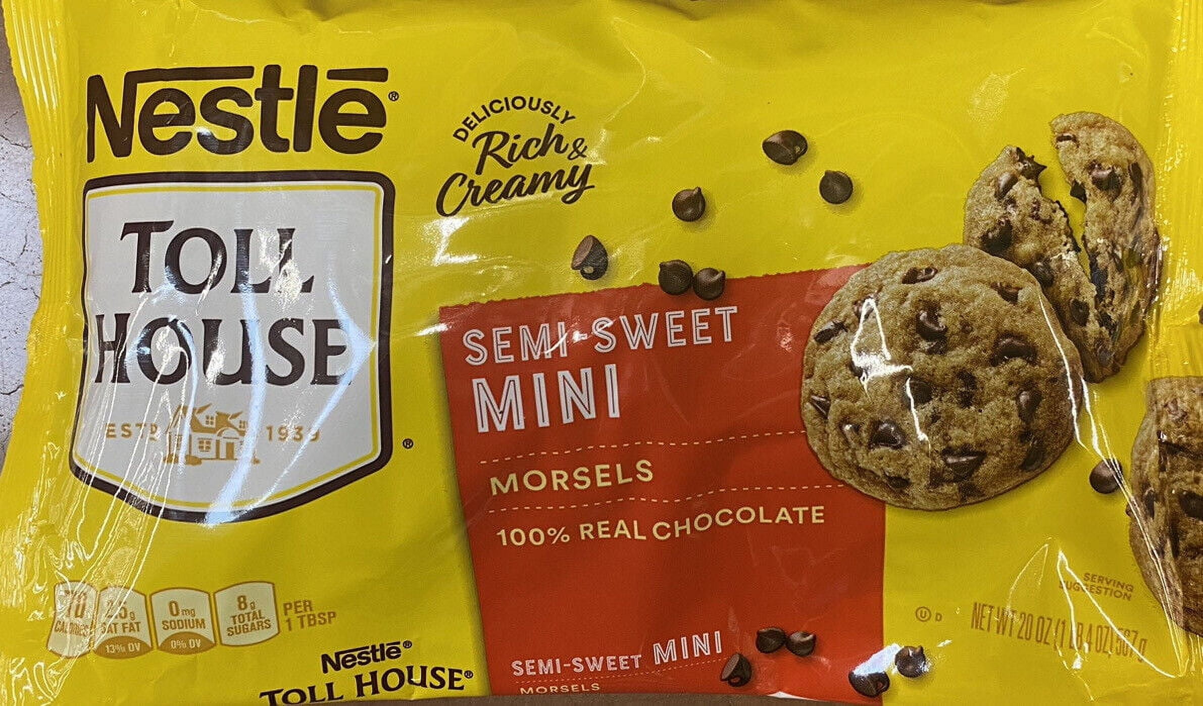 Nestle Toll House Semi Sweet MINI Morsels Baking Chocolate Chips 20 oz Bag