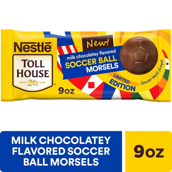 Nestle Toll House Milk Chocolatey Flavored Soccer Ball Morsels, Baking Chips  9 oz