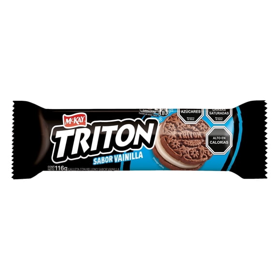 Nestle Triton Chocolate Sandwich Cookies With Vanilla Cream Filling, 1 Count (116g)