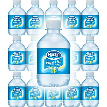 Nestle Water, Pure Life, Purified Water, 8 Fl Oz (Pack of 15, Total of 120 Fl Oz)