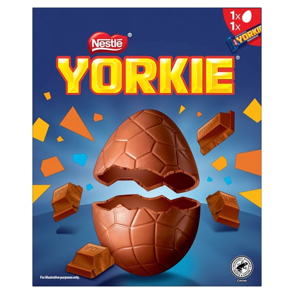 Yorkie Milk Chocolate Easter Egg 196G, Imported from Britain