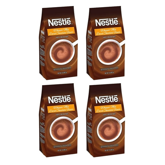 Nestle hot chocolate dark whipper mix 4 x 2 lb bags hot cocoa
