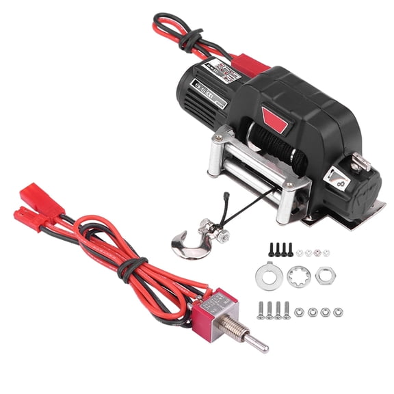NestledNature 1/10 Scale Crawler Winch With Control System Set For HSP Redcat Off Road Car,Crawler Winch,1/10 Crawler Winch