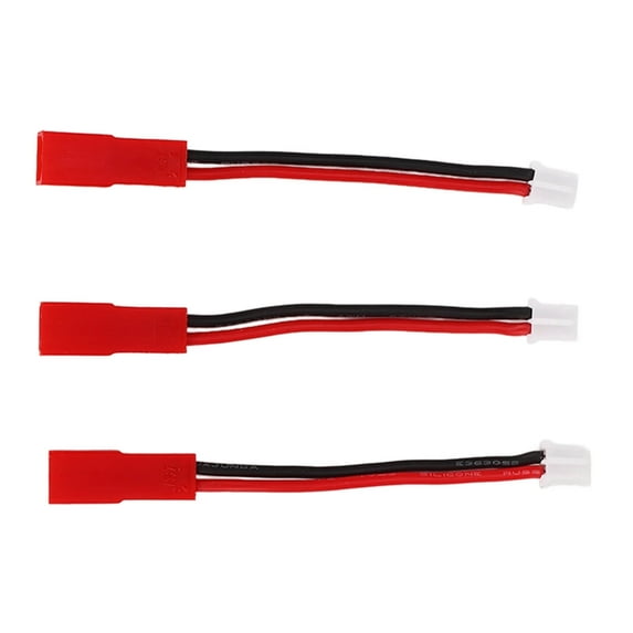 NestledNature 3Pcs PH2.0 To JST Plug Adapter Connector For AXIAL SCX24 1/24 Tracked Vehicle Upgrade Part,JST Adapter,PH2.0 Connector