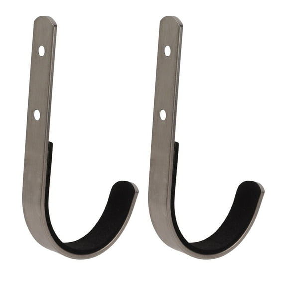 NestledNature J Storage Hook,2PCS Wall Mount Hangers Storage Rack J Hook For Archery Bow With Soft Padding Hunting Equipment,Hunting Equipment
