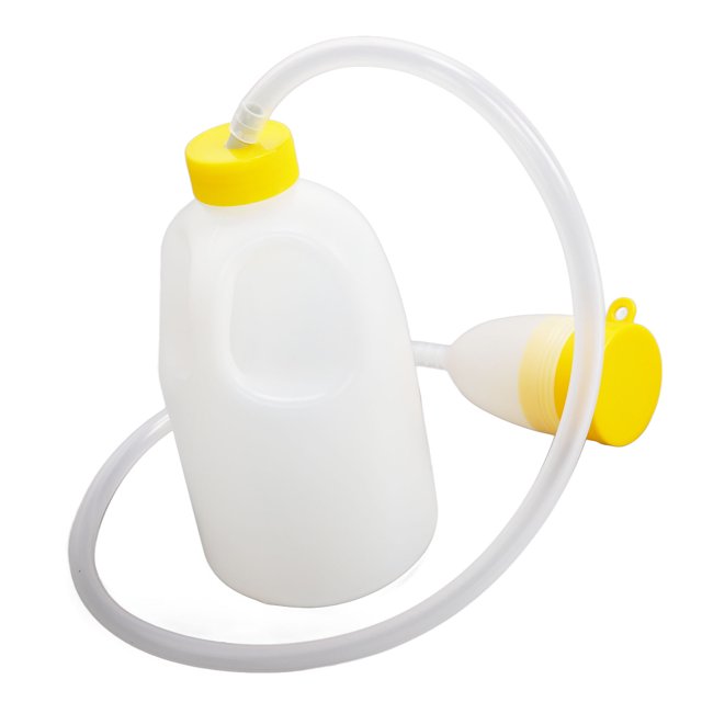 NestledNature Pee Container Men, Mens Urinal Bottle With 90cm Urinary