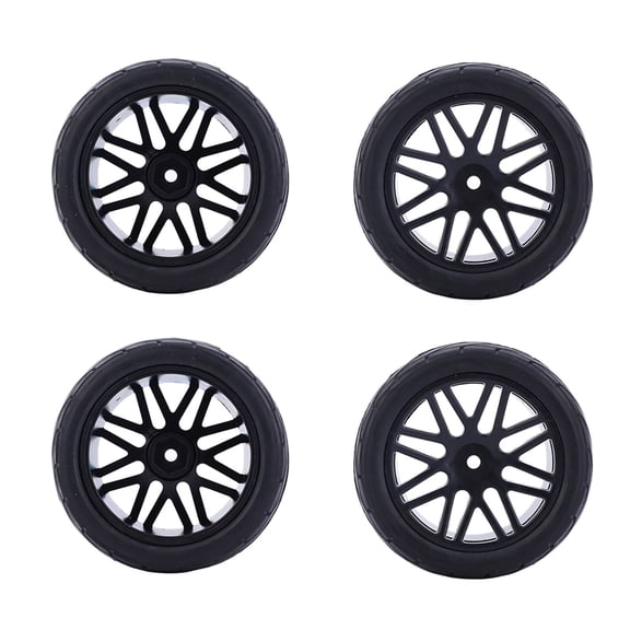 NestledNature RC Car Accessories,4Pcs 1/10 Universal RC Car Wheels Crawler Vehicle Tyres Tires Remote Control Car Accessories 85mm,RC Wheels