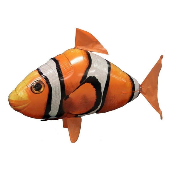 NestledNature Remote Control Flying Inflated RC Inflatable Balloon Toy, Clownfish RC Kids Gift, Flying Toy For The Office, Family, Birthday Party, Wedding, Indoor Play