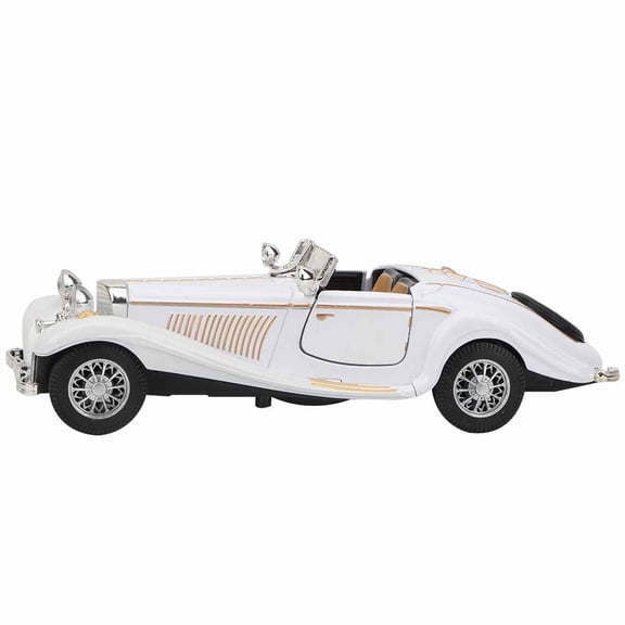 NestledNature Vintage Car Model, Vintage Child High Simulation Sound Light Pull Back Car Toy Alloy Vehicle, Car Model For Or Home Decor Decoration