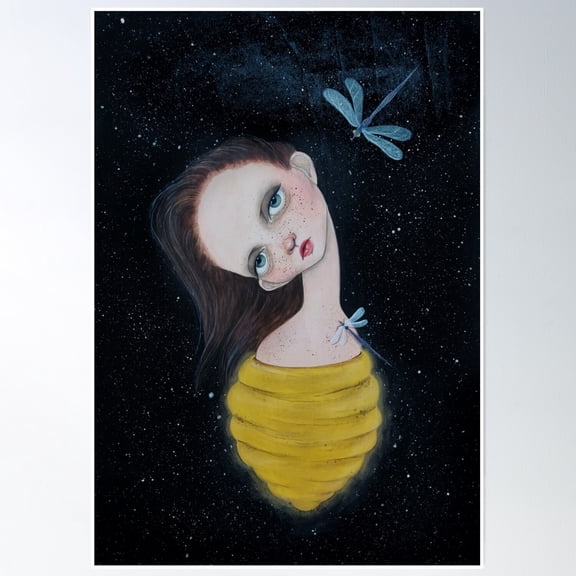 Nestling In The Void Poster Wall Art, Modern Wall Decor, 8x12 UNFRAMED