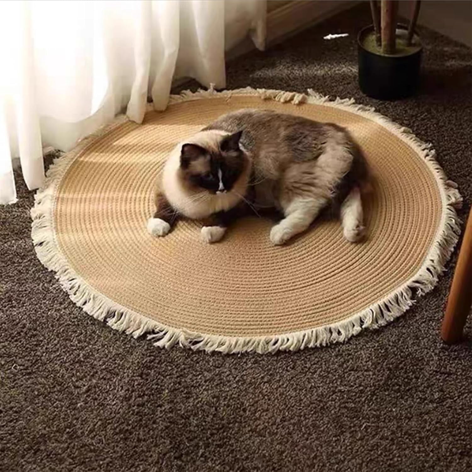 Nestoly Premium Cotton Rope Area Rug for Cats, Nestoly Cat Scratching ...