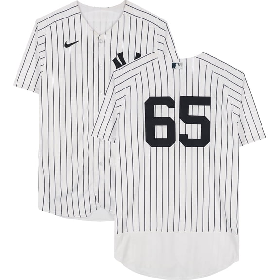 Nestor Cortes New York Yankees Game-Used #65 White Pinstripe Jersey vs. Minnesota Twins on September 8, 2022 - Fanatics Authentic Certified