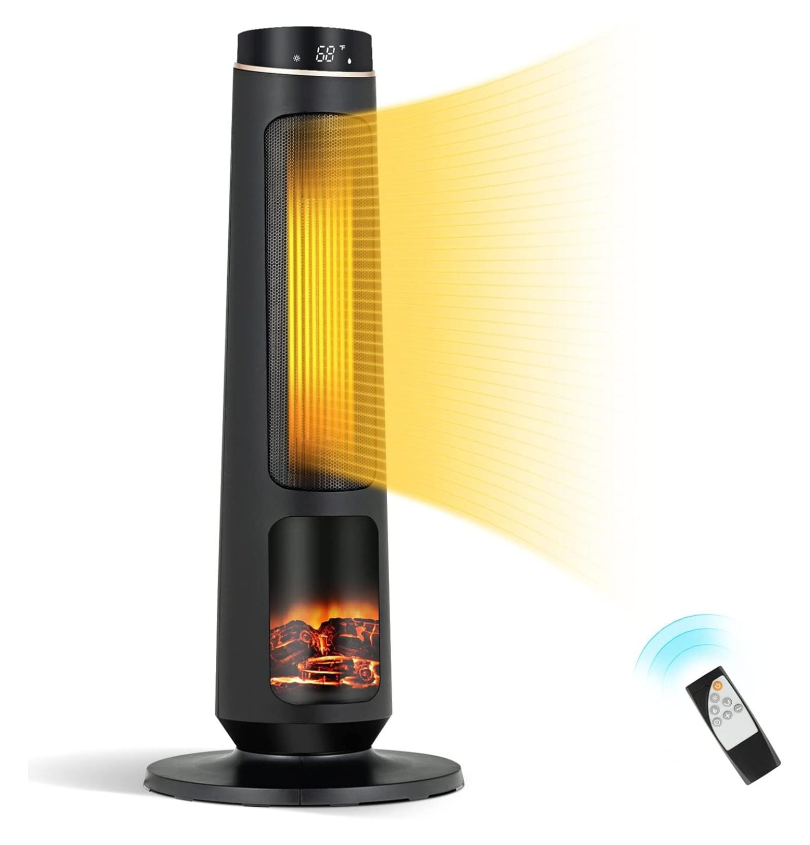 Good Electric Heaters For Large Rooms Nestora Electric Space Heater for Large Room, 30" PTC Fast Heating