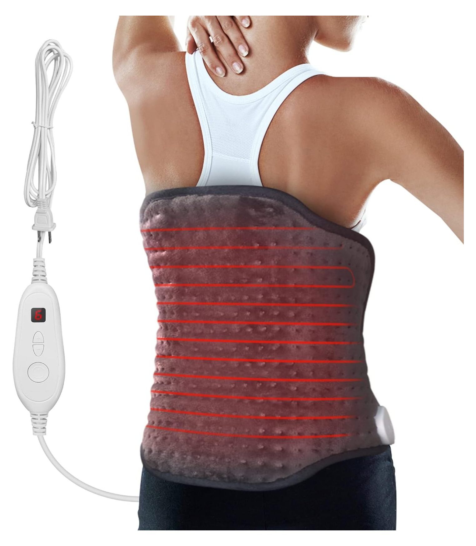 Nestora Heating Pad for Back Pain Relief,16”x24”Electric Heat Pad with