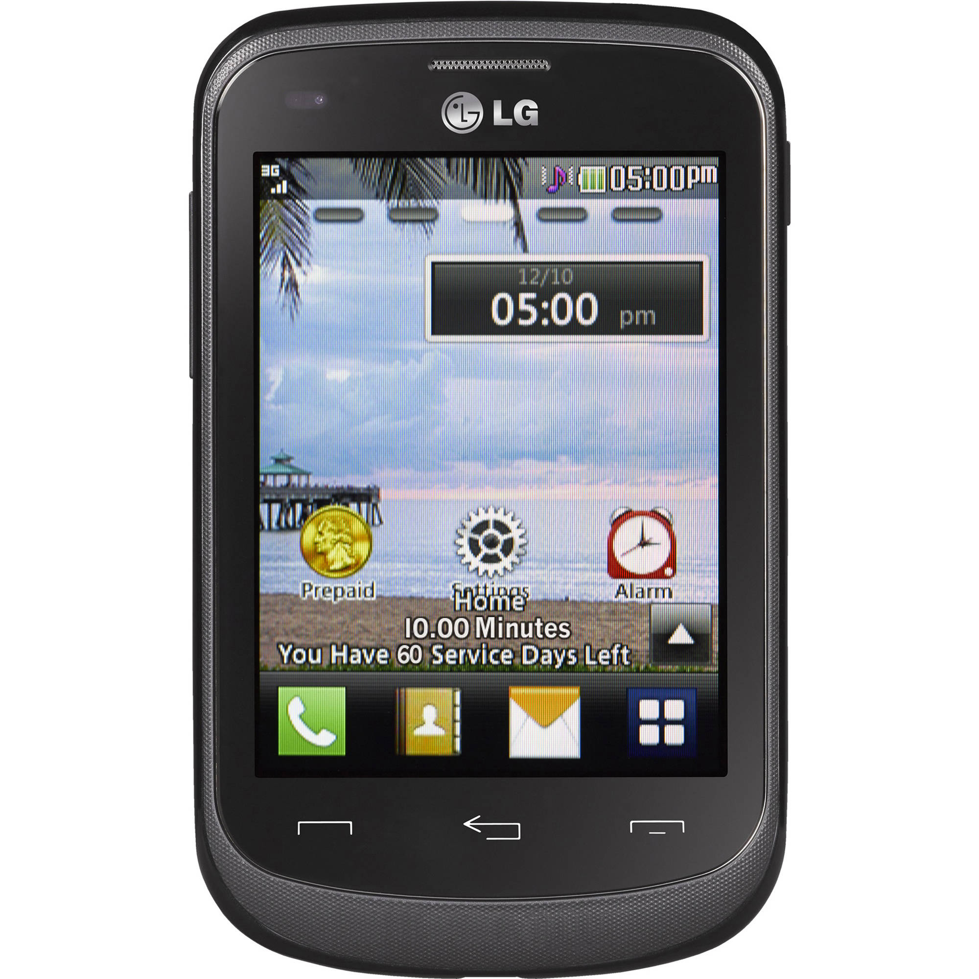 Net-10 LG 305C 4GB Prepaid Smartphone, Black - image 1 of 4